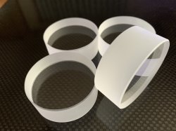 画像1: 超高純度　石英ガラス　インシュレータ　サーフェース　φ５０×２０Ｔ