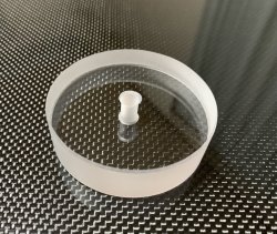 画像1: 超高純度　石英ガラス　スタビライザー　サーフェース　φ７０×２０Ｔ